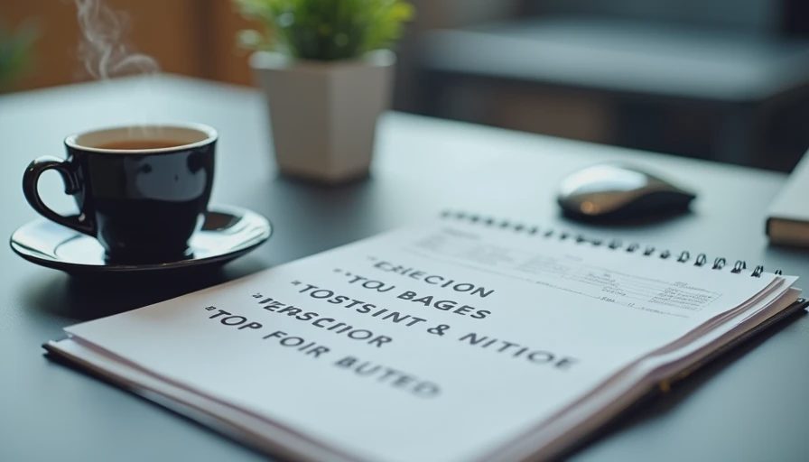 A clean desk with an open notebook displaying a six-step action checklist for handling fragile AI video takes.